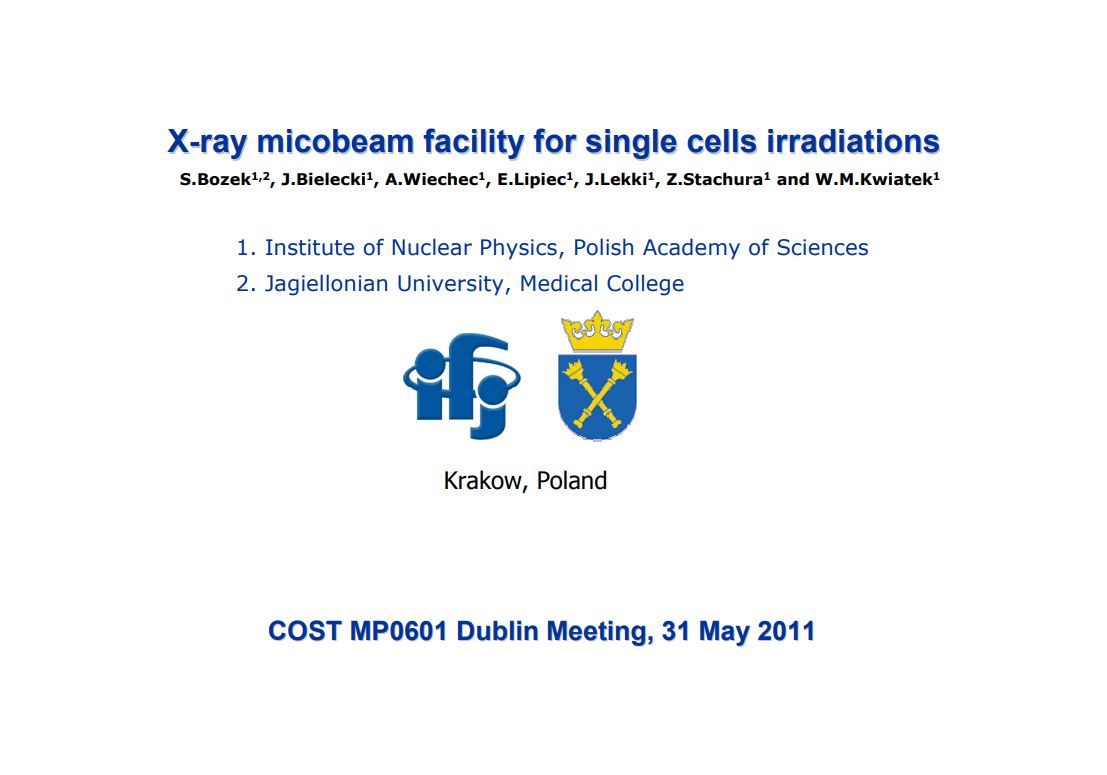 x-ray microbeam cells irradiation